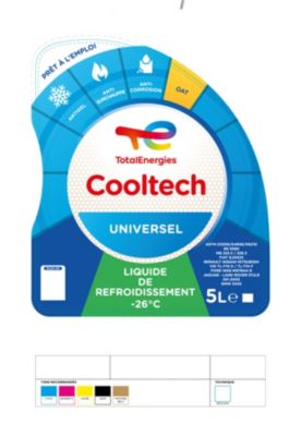 Liquide de refroidissement universel Total -26°C 5L
