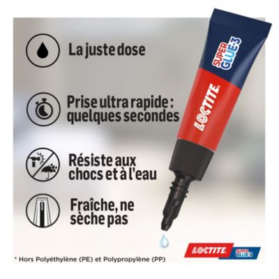 Liquide dose Loctite SG-3P 1g 3 pièces