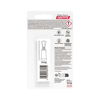 Liquide dose Loctite SG-3P 1g 3 pièces