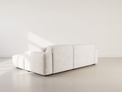 Lison - Canapé d'angle droit 4 places en velours texturé - Lisa Design