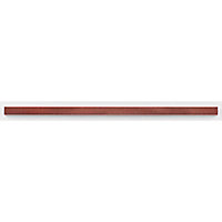 Listel aluminium brossé rouge 1,5 x 39,8 cm
