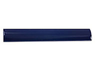 Listel bombé bleu méditérranée 3 x 20 cm