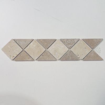 Listel En Travertin Mix - 6,7X31,5X0,8 CM