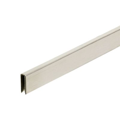 Listel inox argent L.6 x l.0,3 cm x Ép.10 mm Mat inter