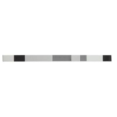 Listel noir brillant 2 x 40 cm Salerna GoodHome