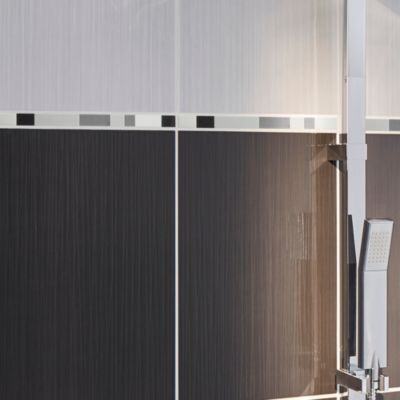 Listel noir brillant 2 x 40 cm Salerna GoodHome