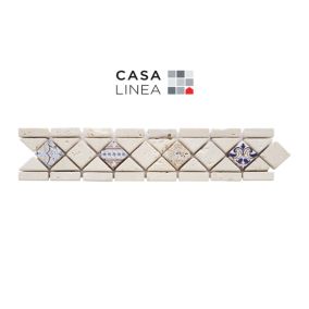 LISTEL RENAISSANCE DIAGONAL DECOR COLOR 1 PIÈCE 6.5 X 32 CM CASA LINEA