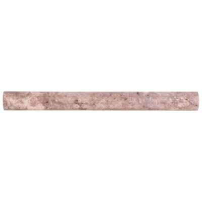 Listel travertin Rouge - 3 x 2 x 30,5 cm - Pack de 10 unités - C-NEGOCE