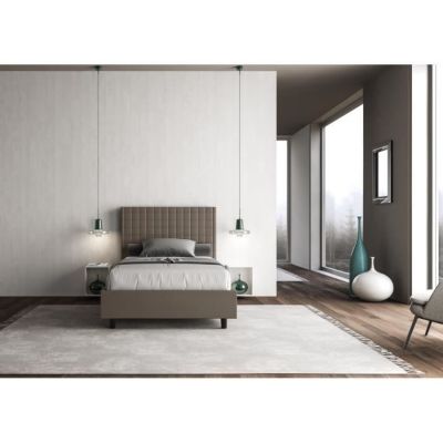 Lit 1 place et demi Sunny 120x200 sans sommier - Cappuccino