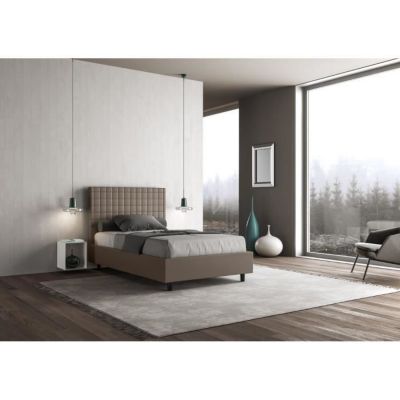 Lit 1 place et demi Sunny 120x200 sans sommier - Cappuccino