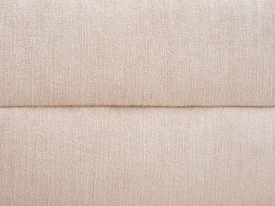 Lit 140 x 200 cm avec tête de lit incurvée - Tissu bouclette - Beige - LARUMO de Maison Céphy