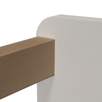 LIT 80x160 PILOU avec sommier / Blanc et Bois clair