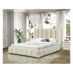 Lit avec coffre "Annie" 180 x 200 cm  Beige