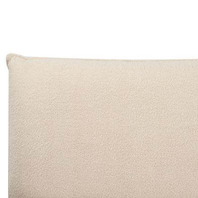 Lit avec sommier Bouclé VINAY 160 x 200 cm Beige clair