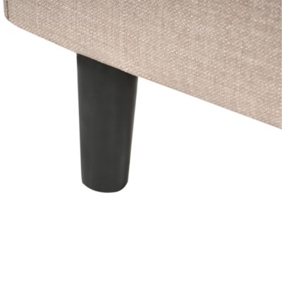 Lit avec sommier Tissu FITOU 120 x 200 cm Beige
