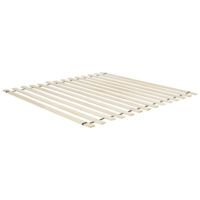 Lit avec sommier Tissu MARGUT 180 x 200 cm Gris clair
