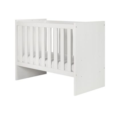 Lit bébé robuste 60x120 évolutif en lit enfant 90x200 coloris blanc collection DANAE.