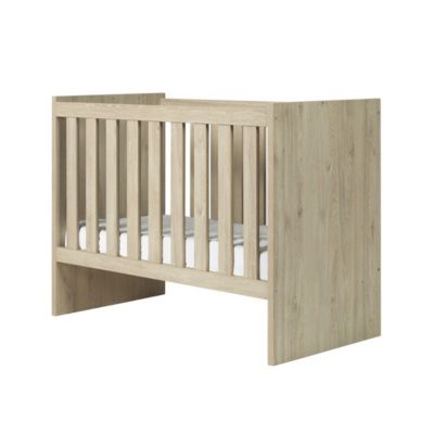 Lit bébé robuste 60x120 évolutif en lit enfant 90x200 coloris chene clair collection DANAE.