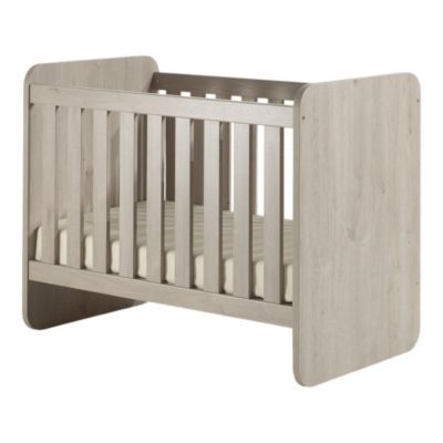 Lit bébé robuste 60x120 évolutif en lit enfant 90x200 coloris chene clair collection DANY