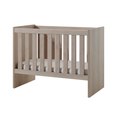 Lit bébé robuste 60x120 évolutif en lit enfant 90x200 coloris chene River Oak collection LOUISE.