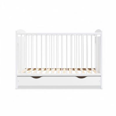 Lit bébé évolutif avec tiroir Margot 60x120 cm (matelas non inclus) Blanc