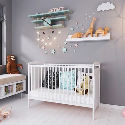Lit bébé évolutif avec tiroir Margot 60x120 cm (matelas non inclus) Blanc