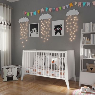 Lit bébé évolutif Timeo 60x120 cm (matelas non inclus) Blanc