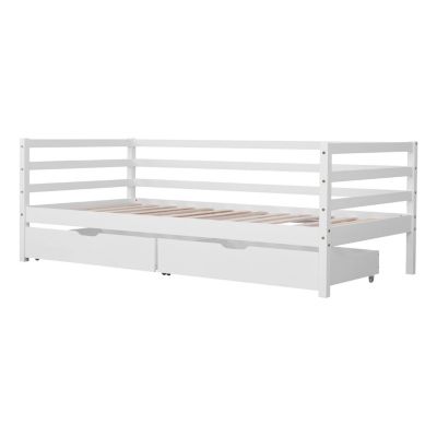 Lit banquette pour enfant 190x90cm avec tiroirs JULES - HAPPY GARDEN