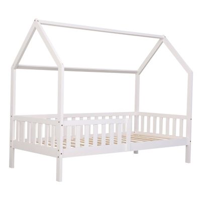 Lit cabane pour enfant 190x90cm blanc MARCEAU - Happy Garden