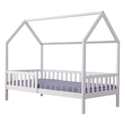 Lit cabane pour enfant 190x90cm blanc MARCEAU - Happy Garden