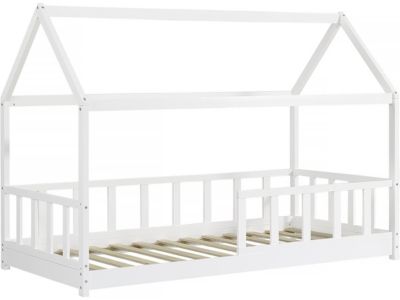Lit cabane pour enfant "Mila"  90 x 190 cm  Blanc