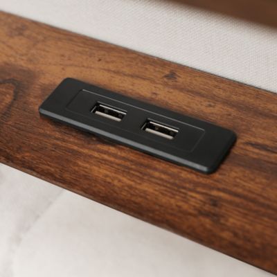 Lit coffre 180x200 cm - Lit ados avec USB et LED - Lin - Sans Matelas ...