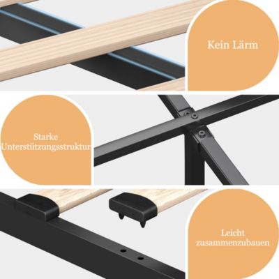 Lit Coffre 90x200, Lit Adulte Capitonné avec LED et Chargement USB Type-C, PU Blanc