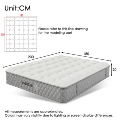 Lit coffre hydraulique rembourré 180 x 200 cm, LED, USB-C, sommier à lattes, avec matelas, beige, tissu effet lin