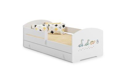 Lit d'enfant LUK avec tiroir et tringle 160x80 Dinosaures
