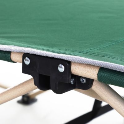 Lit de camp camping pliable 190 x 68 x 52 cm max. 150 Kg sac transport inclus acier oxford vert