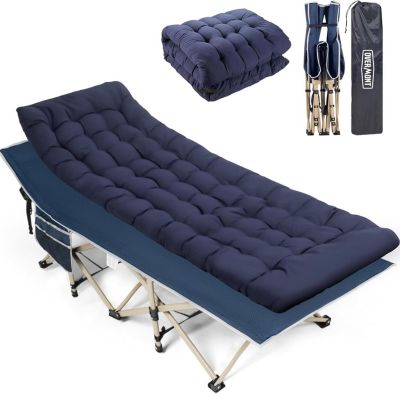 Lit De Camping Pliable Pour Adulte - Poids Max 150 Kg, Léger (2,2 Kg) - Avec Sac De Transport - Pour Camping, Jardin, Voyage - 9