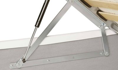 Lit Double Amalta, Matelas Inclus Blanc