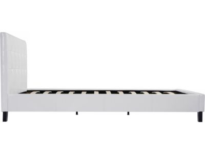 Lit double en pvc "Julia" - 160 x 200 cm - Blanc