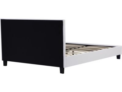 Lit double en pvc "Julia" - 160 x 200 cm - Blanc