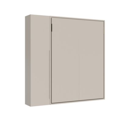 Lit Double Escamotable Vertical Versia 160 Avec Armoire Gauche 1 Porte Argilla