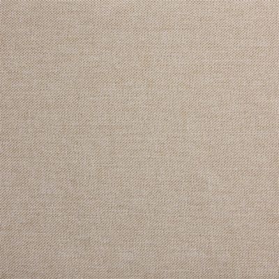 Lit double pour adulte MATHIEU avec sommier 140x190 cm 2 places / 2 personnes, tête et pied de lit capitonnés, en tissu beige