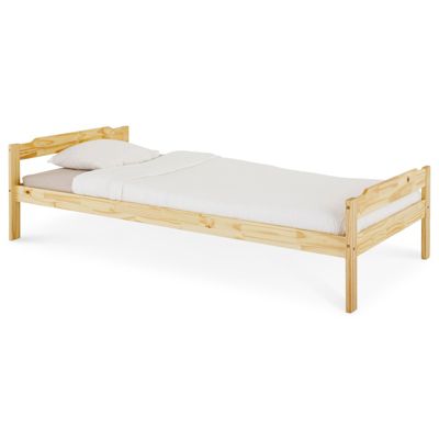 Lit en pin MORITZ, 90 x 200 cm, vernis naturel