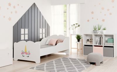 Lit enfant ANNA avec matelas 160x80 Corne de licorne