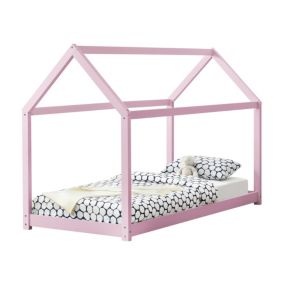 Lit Enfant Design Maison Netstal 200 x 90 cm Rose en.casa