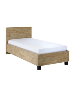Lit enfant robuste 90x200 coloris chene doré collection MEGEVE