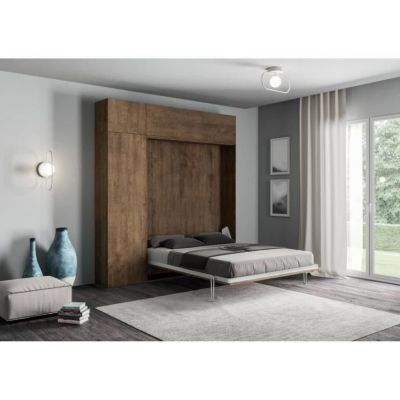 Lit escamotable et demi en noyer - ISOKA Kentaro - Ouverture vasistas - Solution design pour petit espace