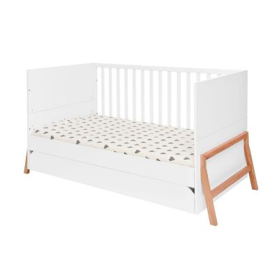 Lit evolutif 70x140 tiroir inclus Bellamy Lotta Blanc