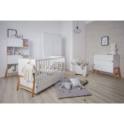 Lit evolutif 70x140 tiroir inclus Bellamy Lotta Blanc