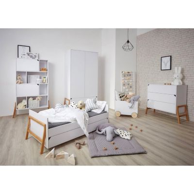 Lit evolutif 70x140 tiroir inclus Bellamy Lotta Blanc